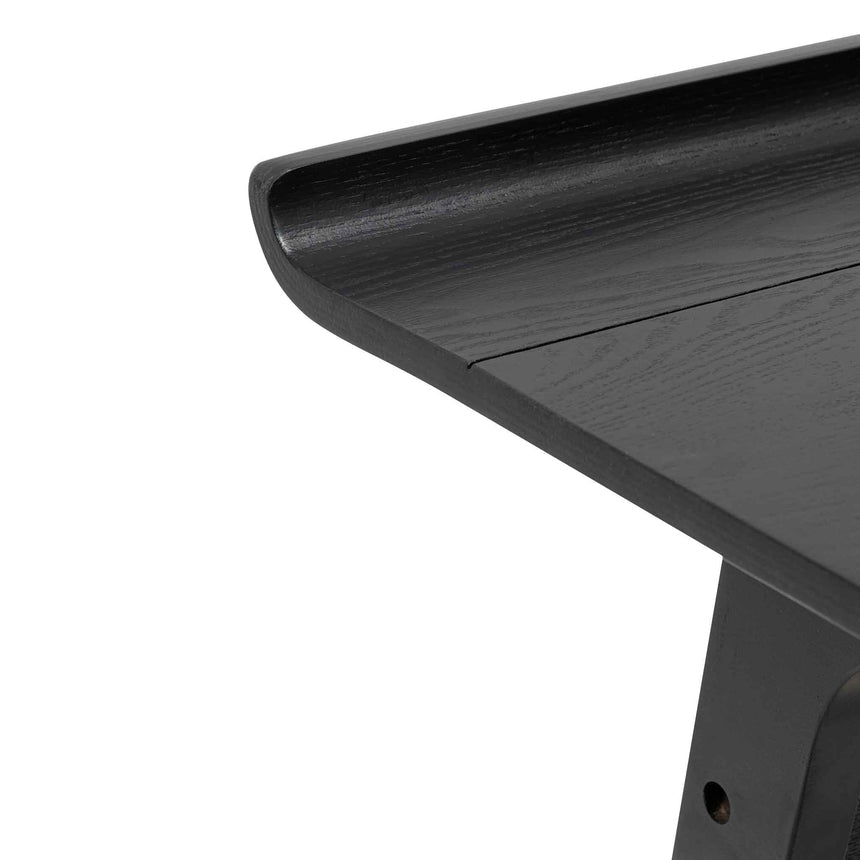 Wooden Home Office Desk | Black | Myka Home - View 8