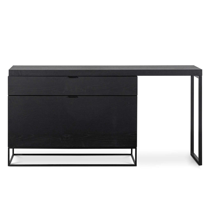 Extendable Home Office Desk | Black | Myka Home - View 2