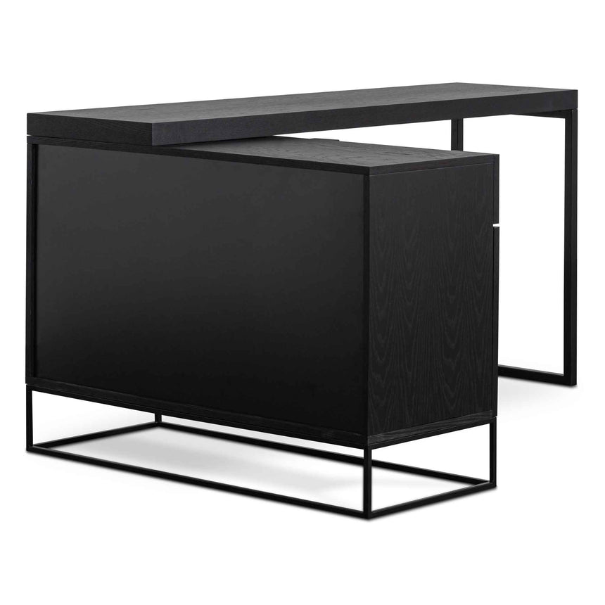 Extendable Home Office Desk | Black | Myka Home - View 4