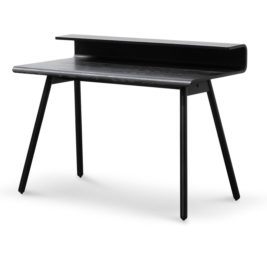 Wooden Home Office Desk | Full Black | Myka Home