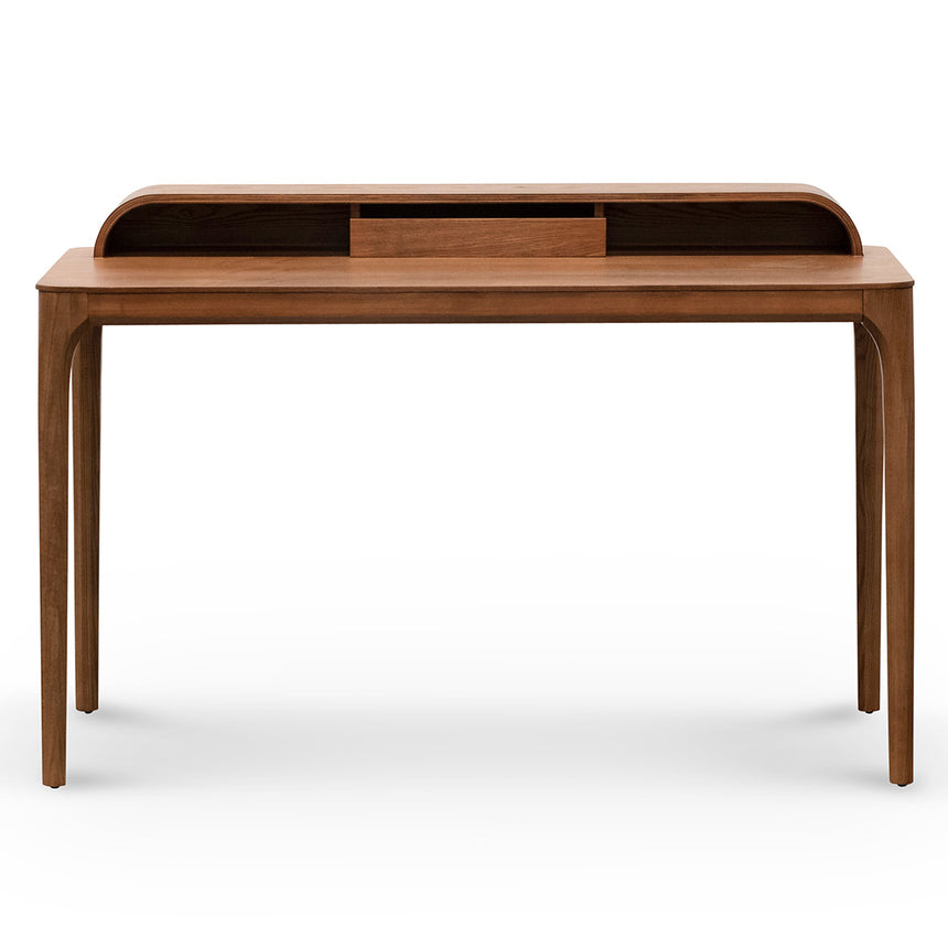 Wooden Home Office Desk | Walnut | Myka Home - View 2