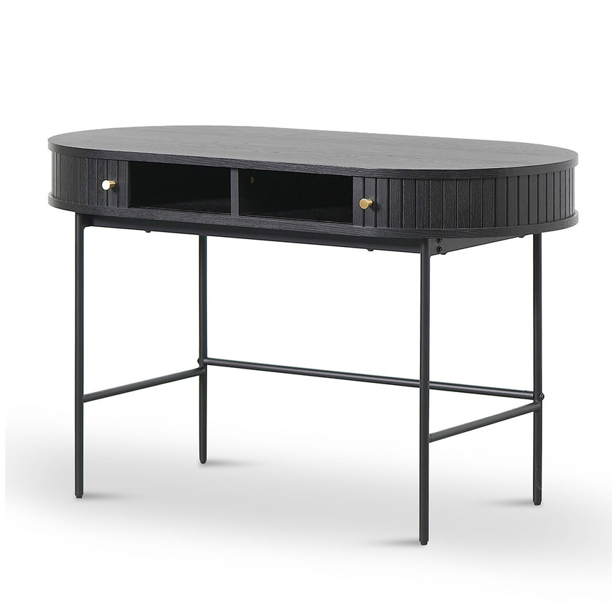 1.2m Home Office Desk | Full Black | Myka Home - View 4