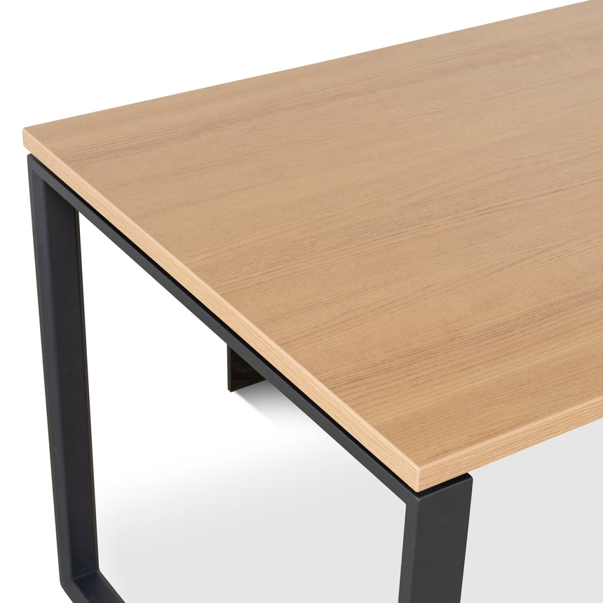 1.8m Executive Desk Right Return with Black Legs | Natural | Myka Home - View 18