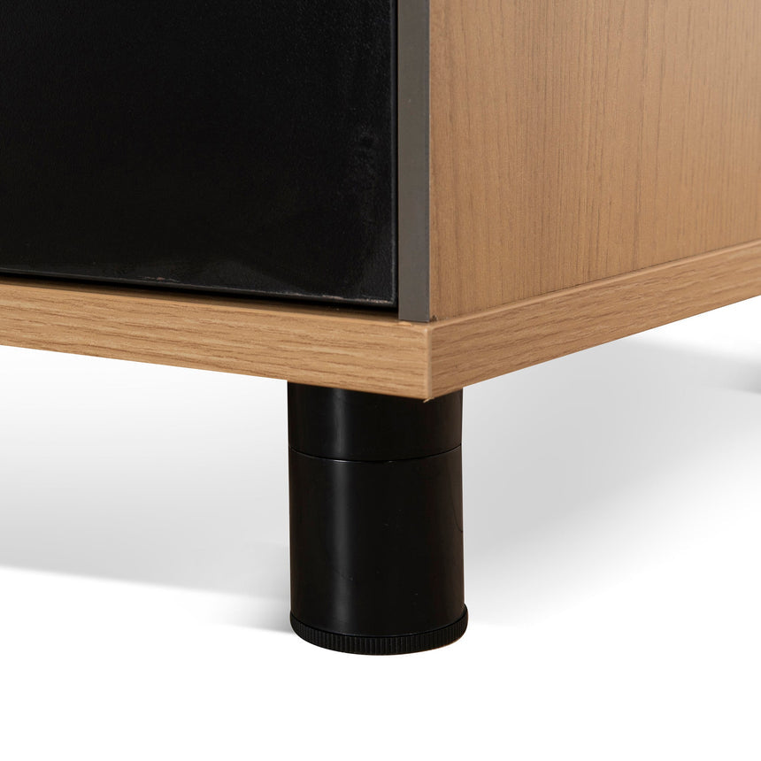 1.8m Executive Desk Right Return with Black Legs | Natural | Myka Home - View 11