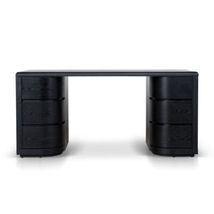 160cm Office Desk | Full Black | Myka Home