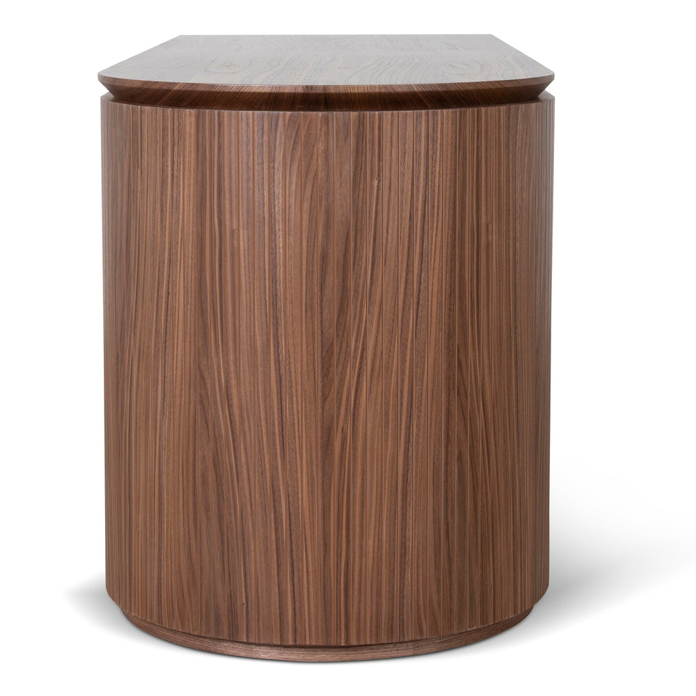1.77m Left Drawer Office Desk | Walnut | Myka Home - View 5