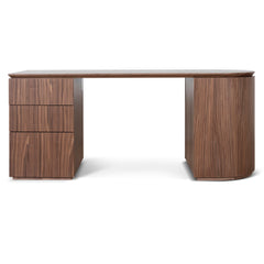 1.77m Left Drawer Office Desk | Walnut | Myka Home