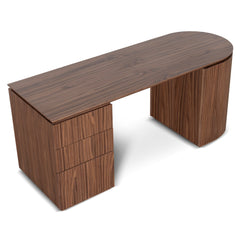 1.77m Left Drawer Office Desk | Walnut | Myka Home