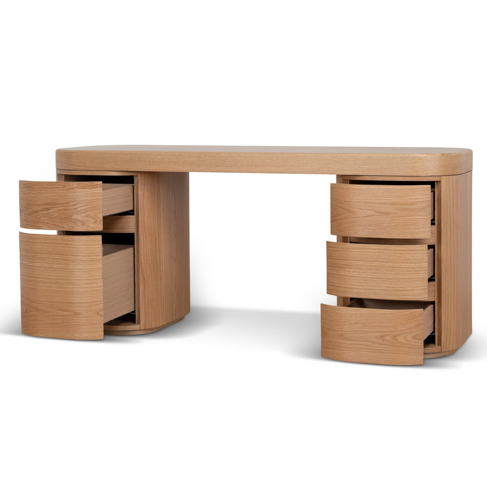 1.7m Office Desk | Natural Oak | Myka Home - View 3