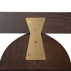 1.55M New Elm Home Office Desk | Walnut | Myka Home