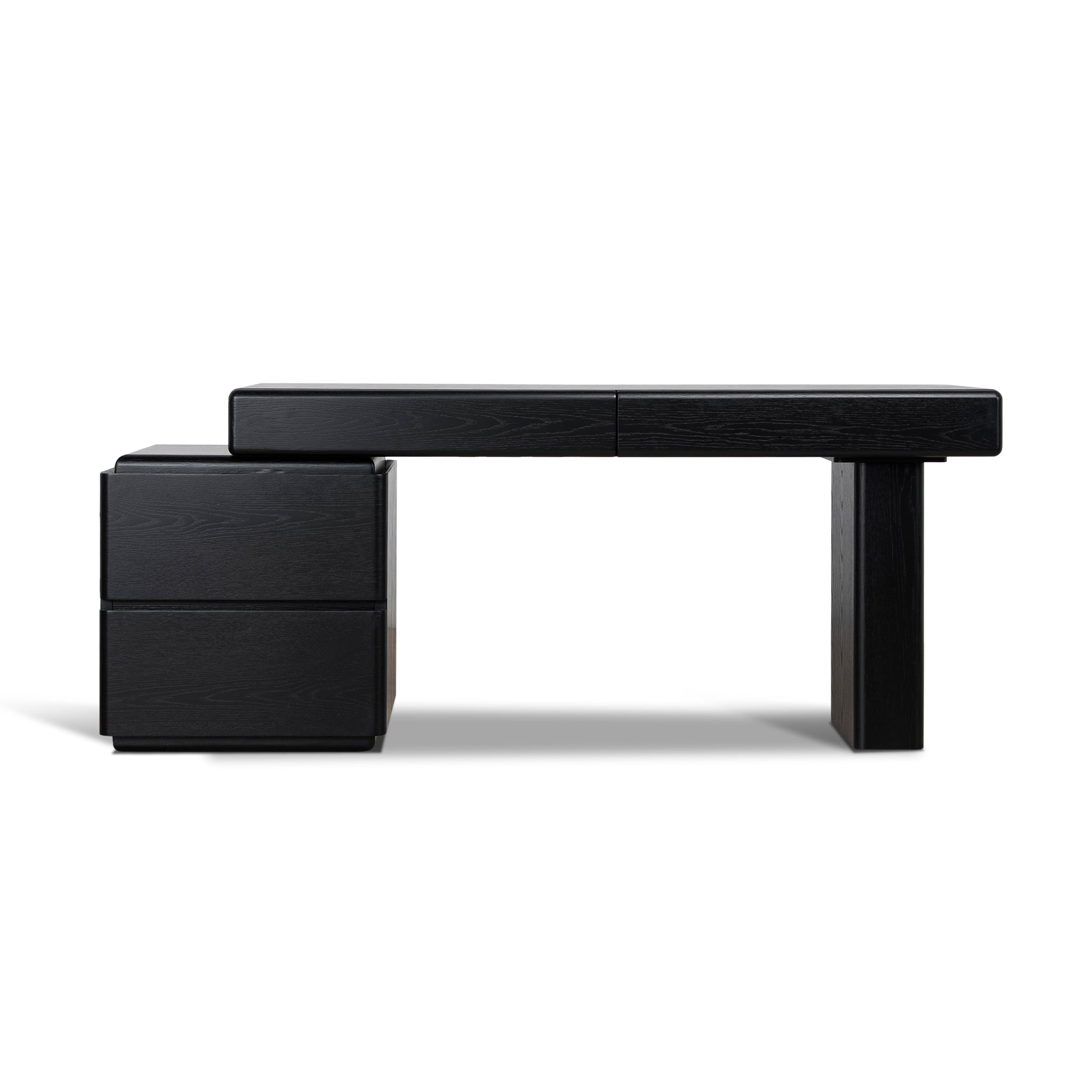 1.6M Office Desk | Black Oak | Myka Home