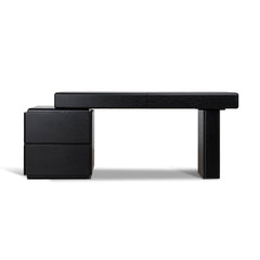 1.6M Office Desk | Black Oak | Myka Home