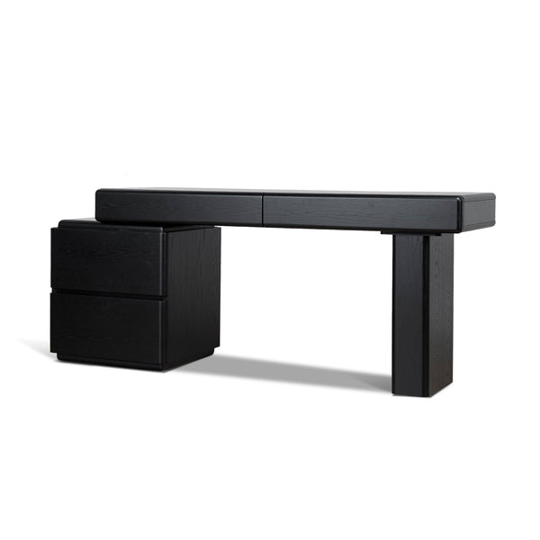 1.6M Office Desk | Black Oak | Myka Home