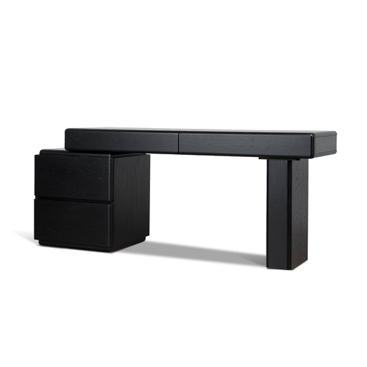 1.6M Office Desk | Black Oak | Myka Home