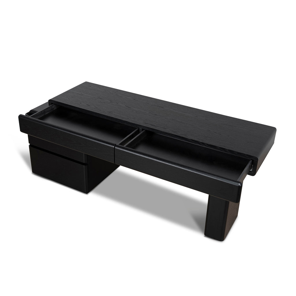 1.6M Office Desk | Black Oak | Myka Home