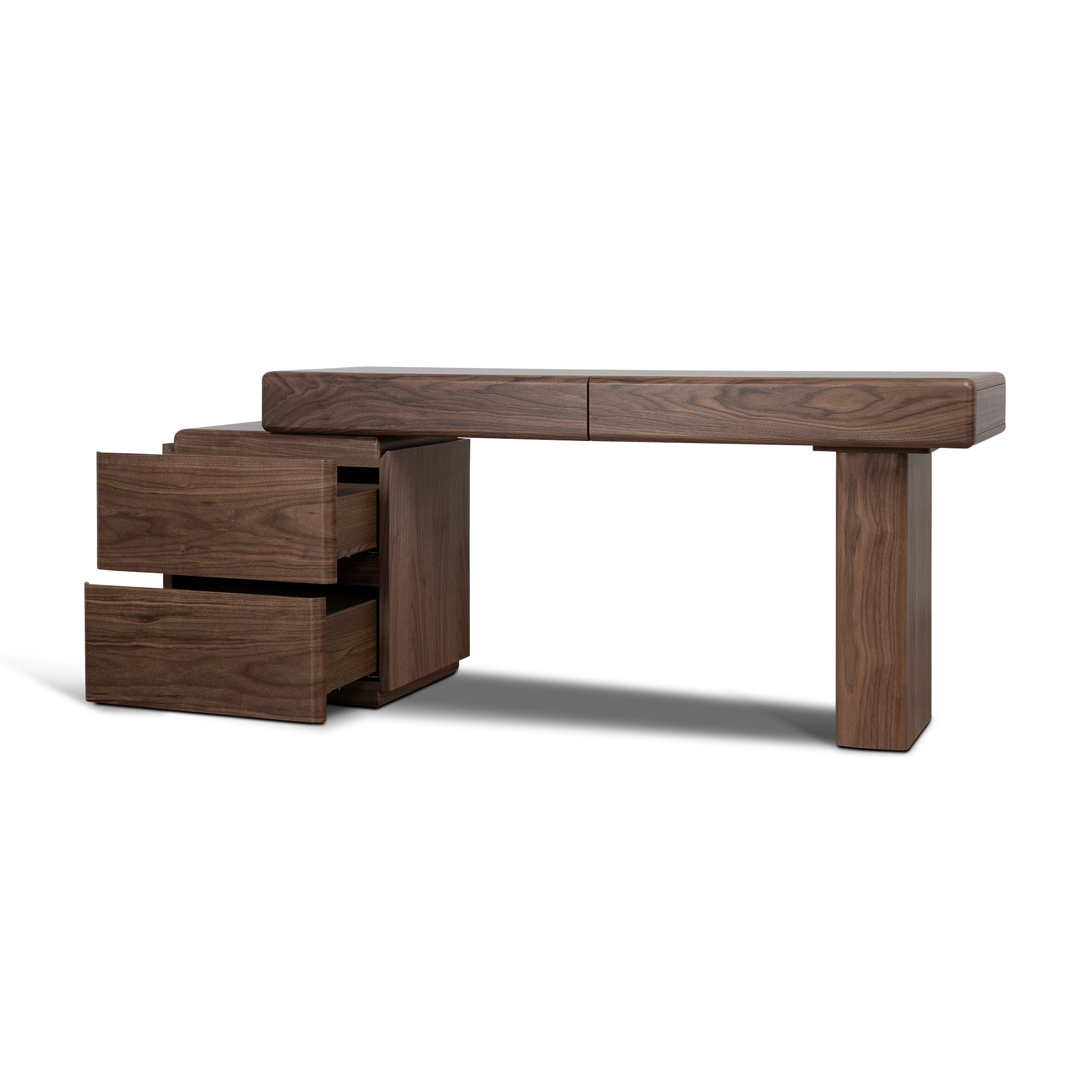 1.6M Office Desk | Walnut Veneer | Myka Home