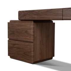1.6M Office Desk | Walnut Veneer | Myka Home