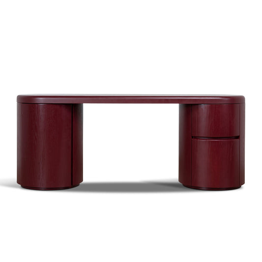 1.9M Office Desk | Burgundy Red | Myka Home