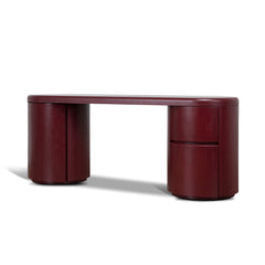 1.9M Office Desk | Burgundy Red | Myka Home