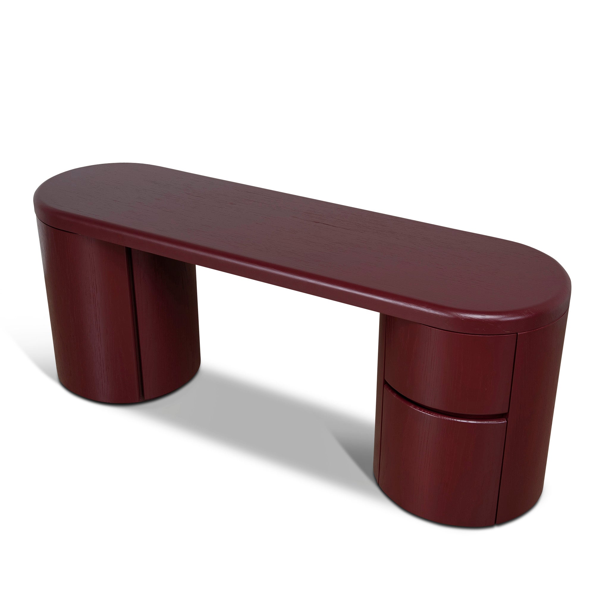 1.9M Office Desk | Burgundy Red | Myka Home