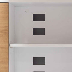 COT6546-SN 160cm Left Return Executive Office Desk - Natural