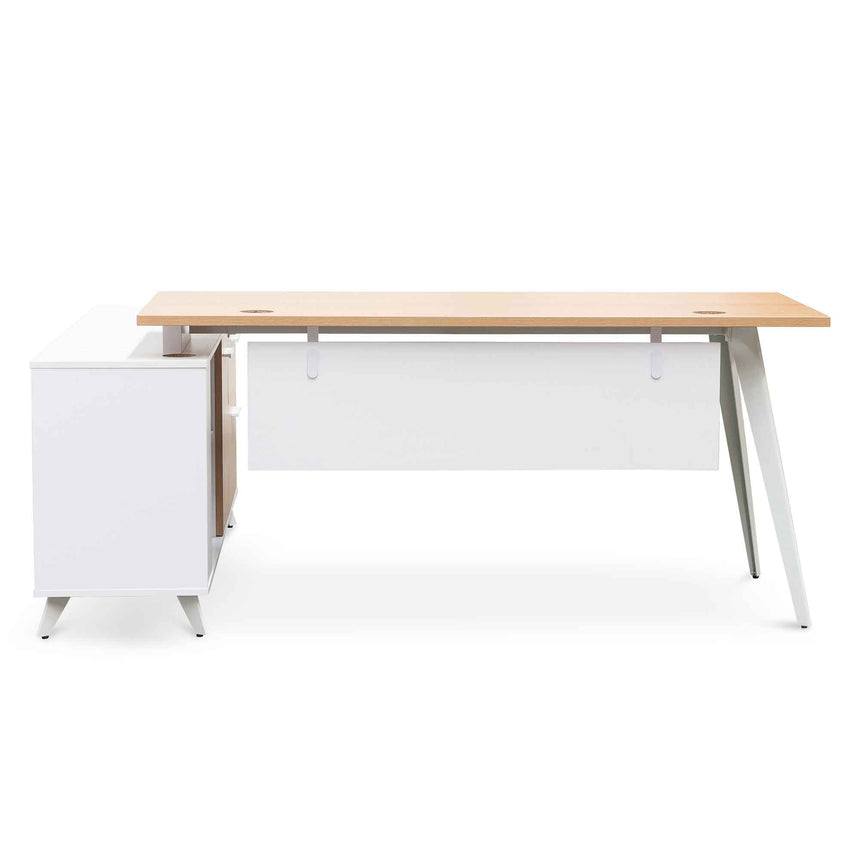 160cm Right Return Executive Office Desk | Natural | Myka Home - View 7