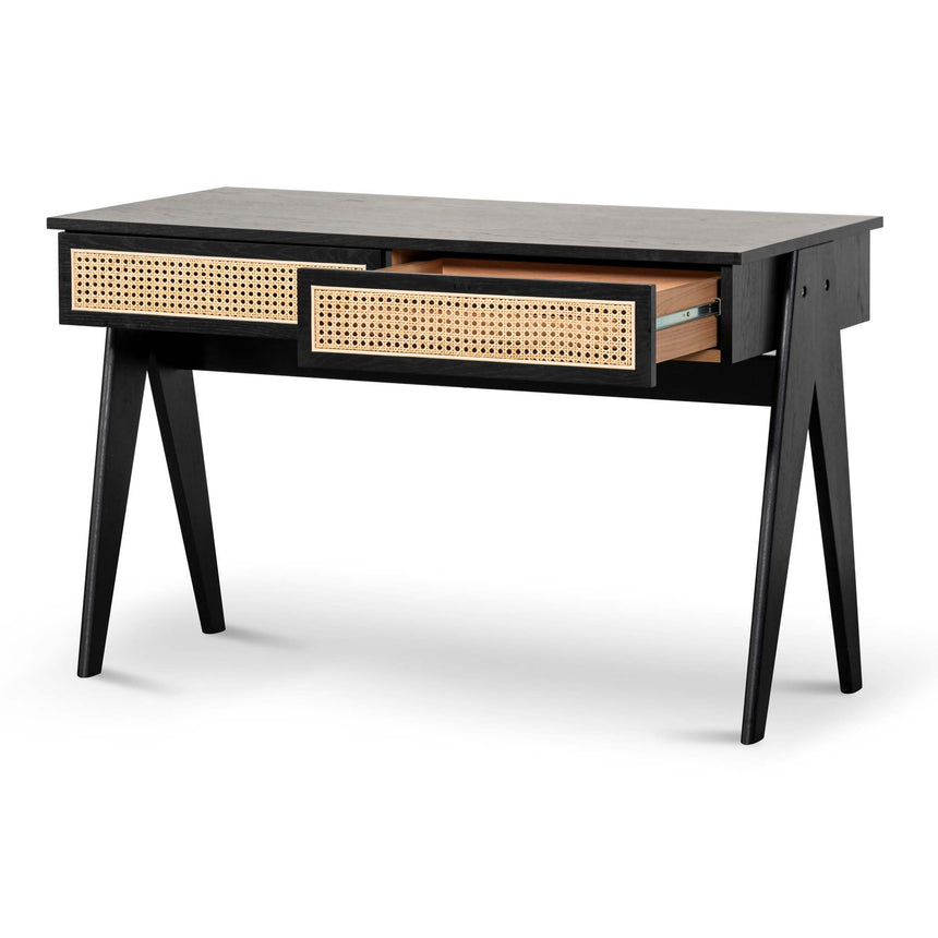 1.2m Home Office Desk | Full Black | Myka Home - View 3