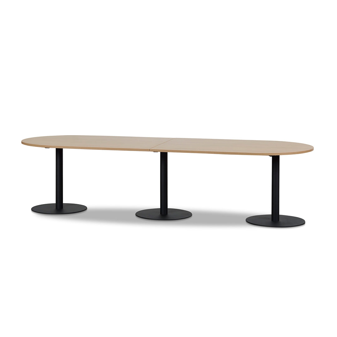 3m Oval Meeting Table | Natural | Myka Home