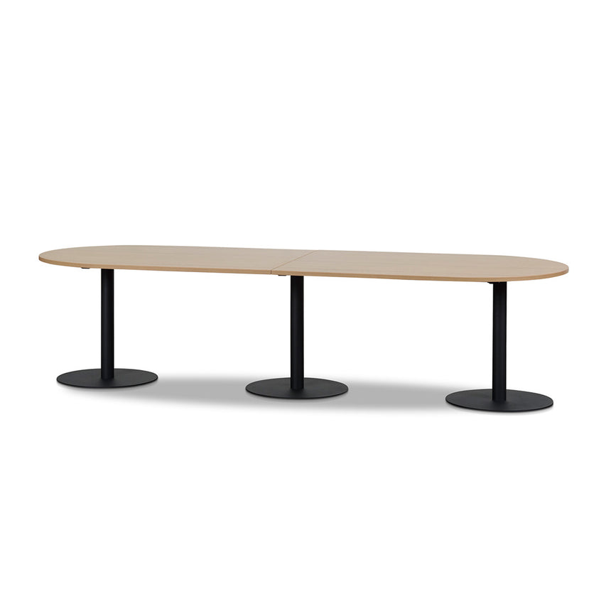 3m Oval Meeting Table | Natural | Myka Home