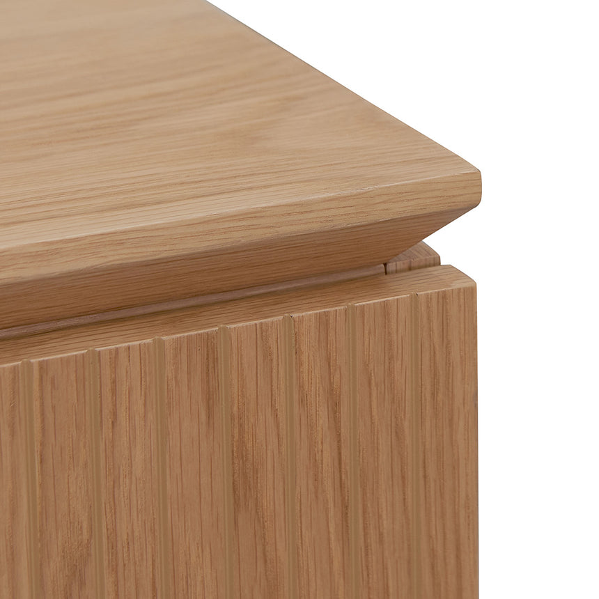 1.77m Right Drawer Office Desk | Natural Oak | Myka Home - View 9