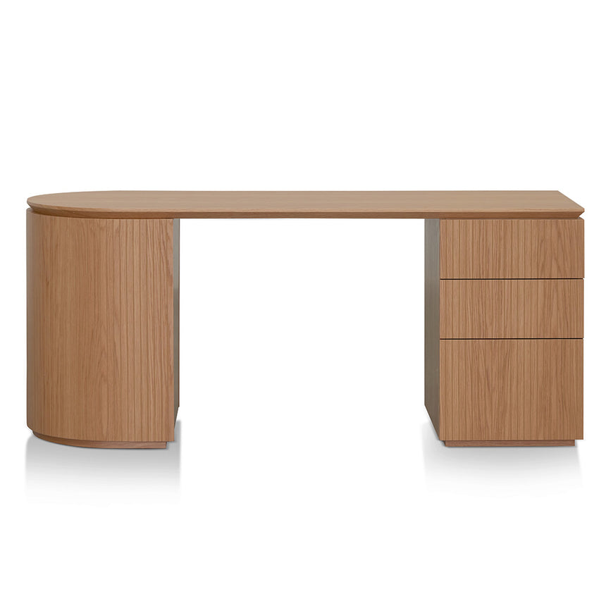 1.77m Right Drawer Office Desk | Natural Oak | Myka Home - View 2