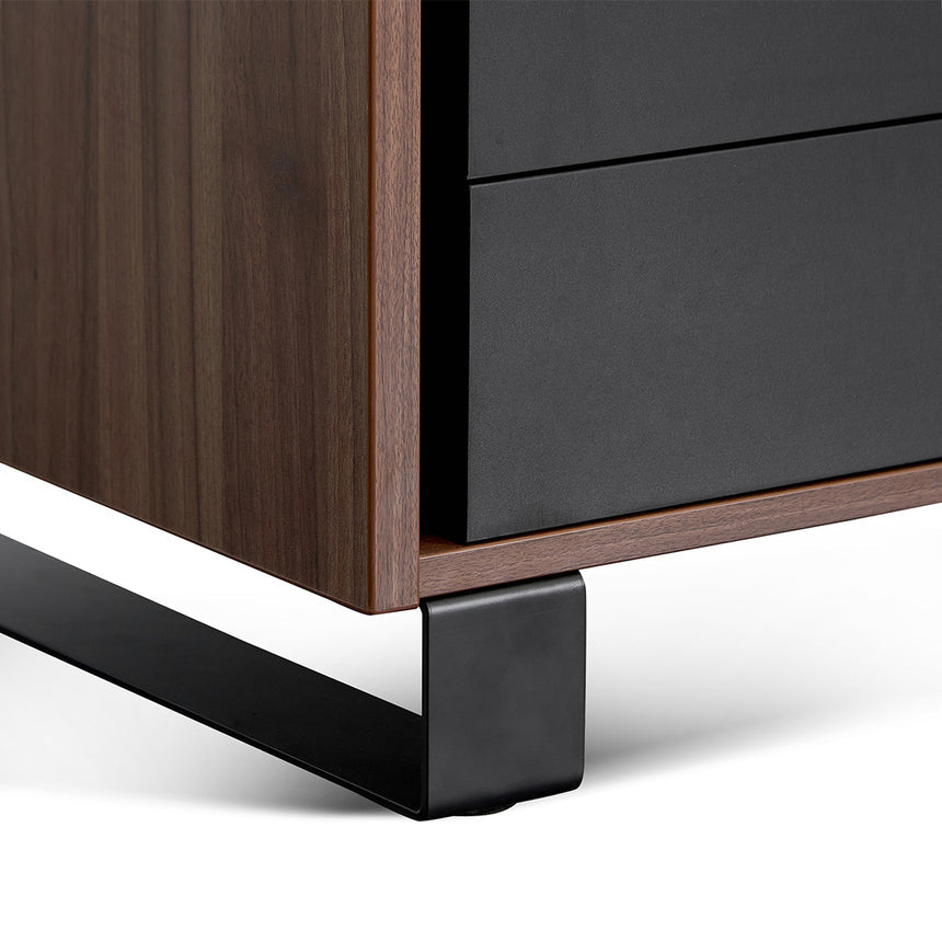 2.3m Left Return Office Desk | Walnut | Myka Home - View 6