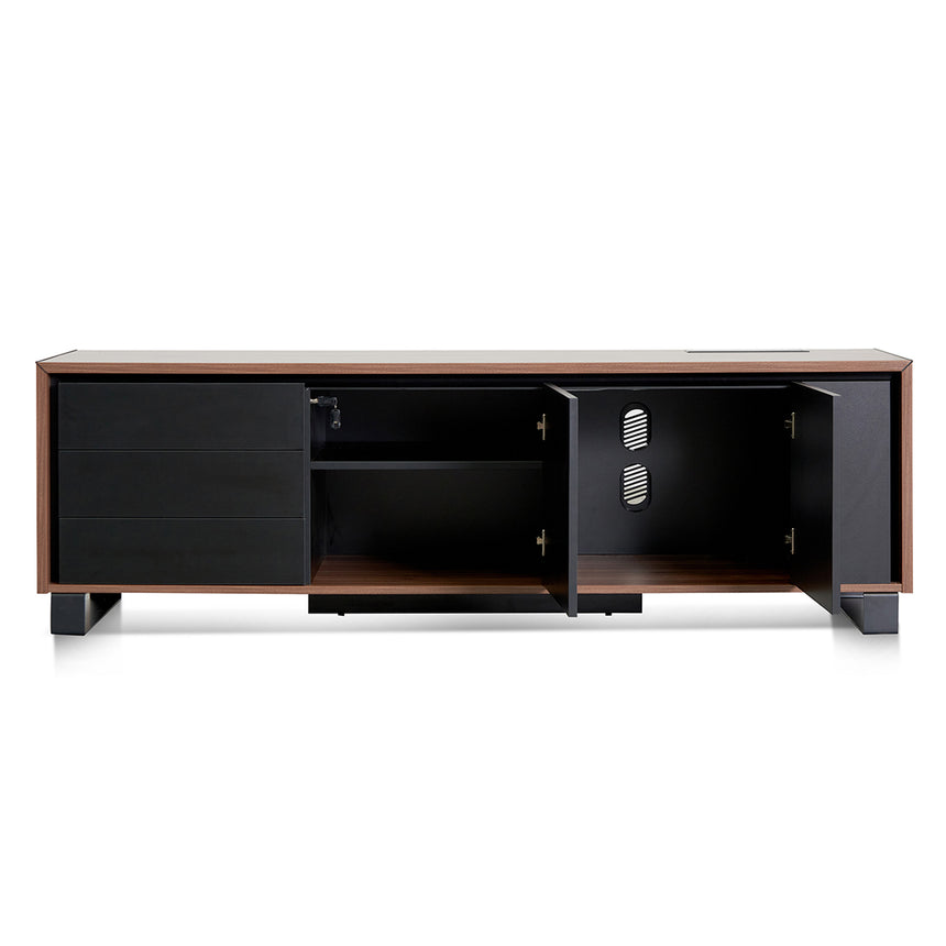 2.3m Left Return Office Desk | Walnut | Myka Home - View 13
