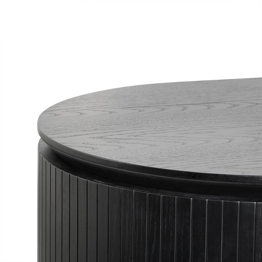 1.77m Right Drawer Office Desk | Black Oak | Myka Home - View 12