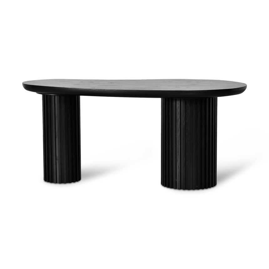 1.7m Office Desk | Black Oak | Myka Home - View 2