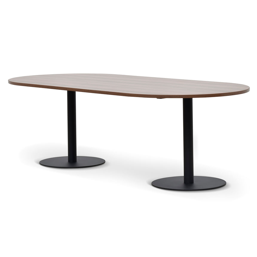 2.4m Oval Meeting Table | Walnut | Myka Home