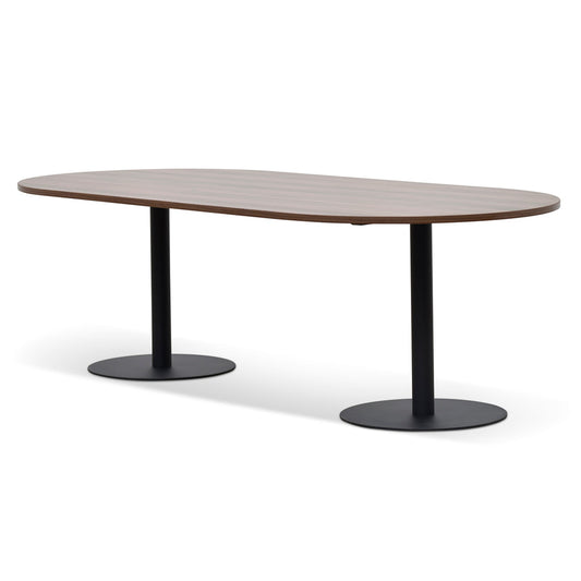 2.4m Oval Meeting Table | Walnut | Myka Home