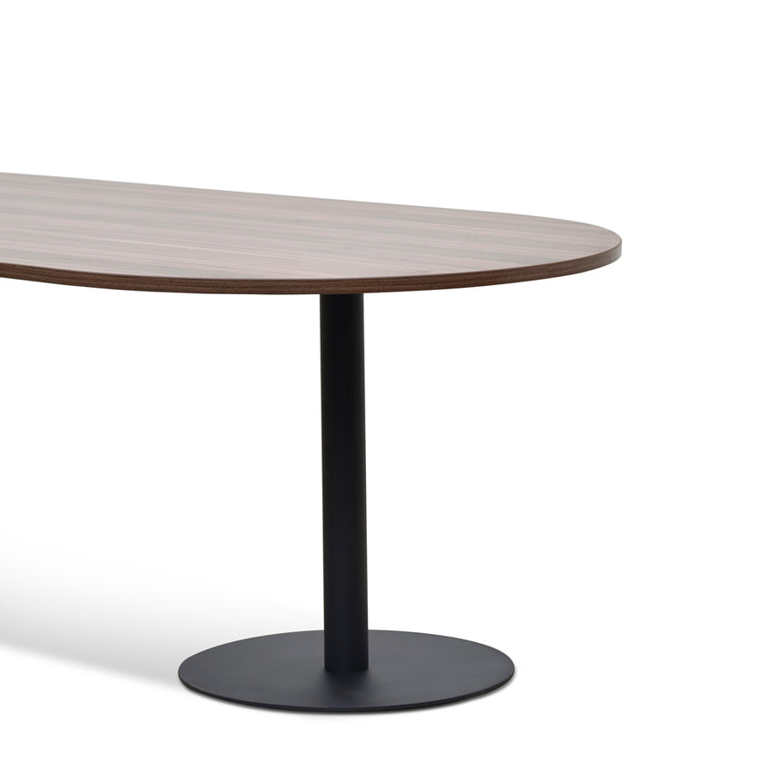 2.4m Oval Meeting Table | Walnut | Myka Home - View 4