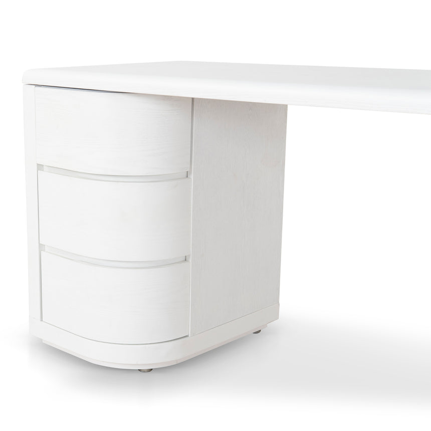 1.6m Office Desk | White | Myka Home - View 6