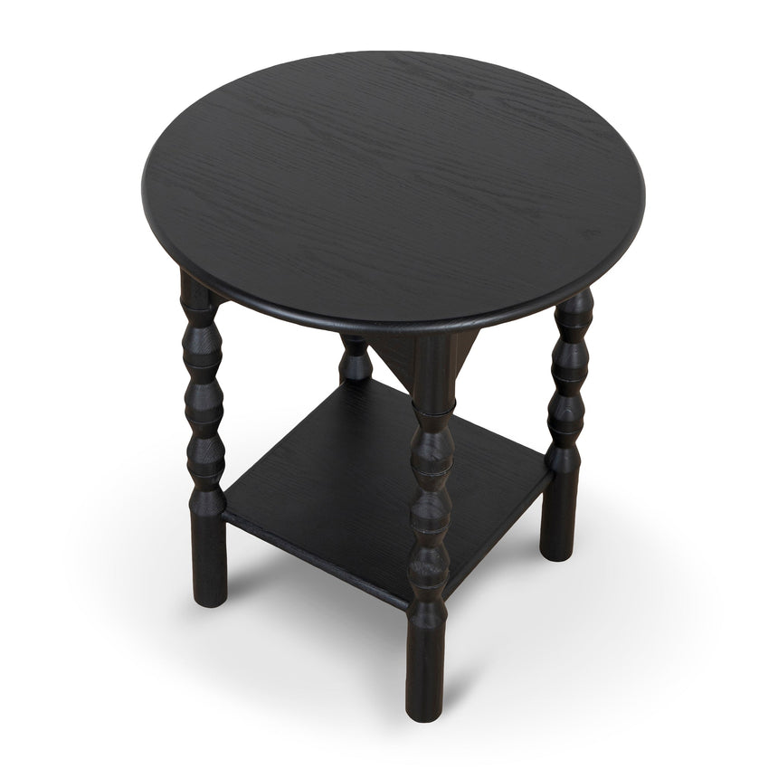 52cm Side Table | Full Black | Myka Home - View 3