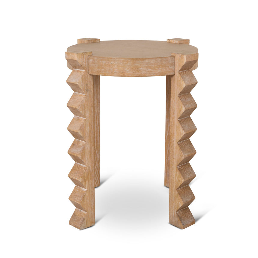 Round Side Table | Natural | Myka Home - View 2