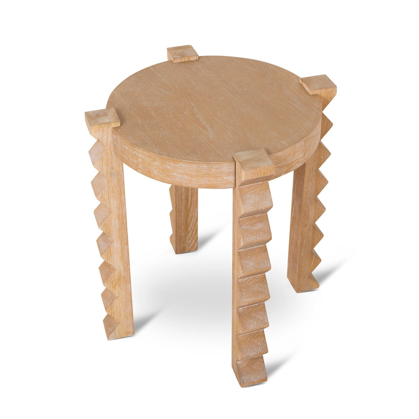 Round Side Table | Natural | Myka Home - View 3