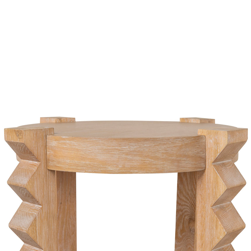 Round Side Table | Natural | Myka Home - View 9