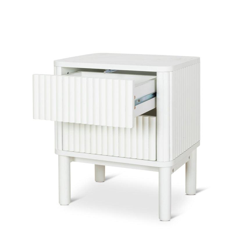 Bedside Table | Warm White | Myka Home - View 3