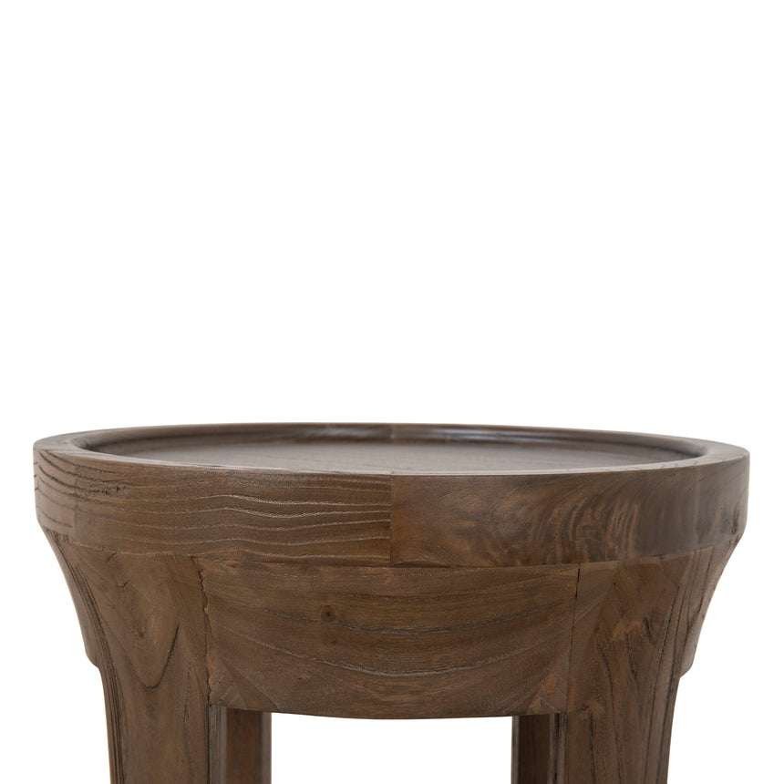 34.5cm Round Side Table | Walnut | Myka Home - View 6