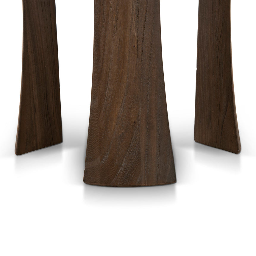 34.5cm Round Side Table | Walnut | Myka Home - View 7