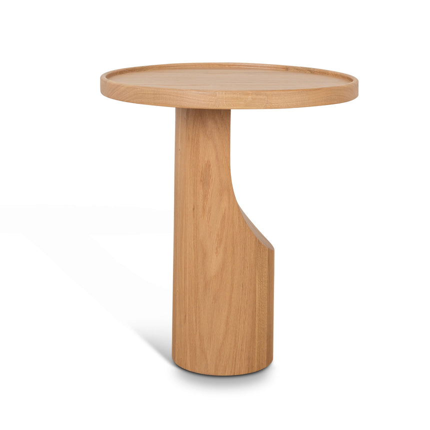 45cm Round Side Table | Natural Oak | Myka Home