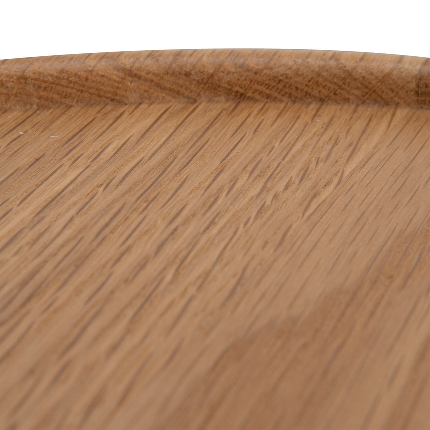 45cm Round Side Table | Natural Oak | Myka Home - View 6