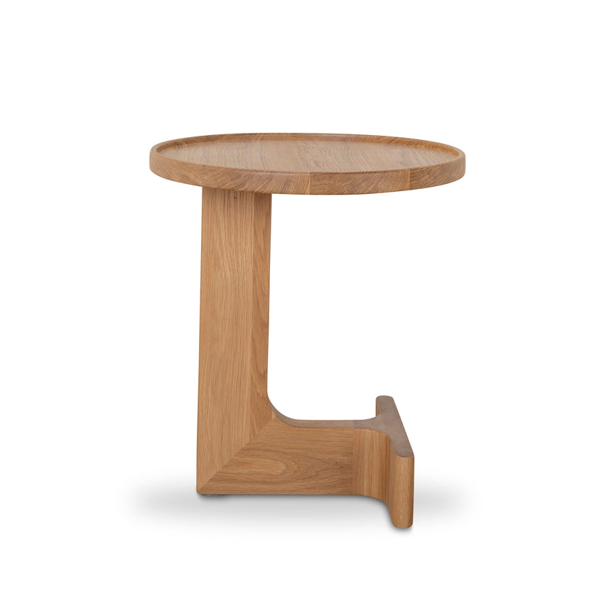 45cm Round Side Table | Natural Oak | Myka Home
