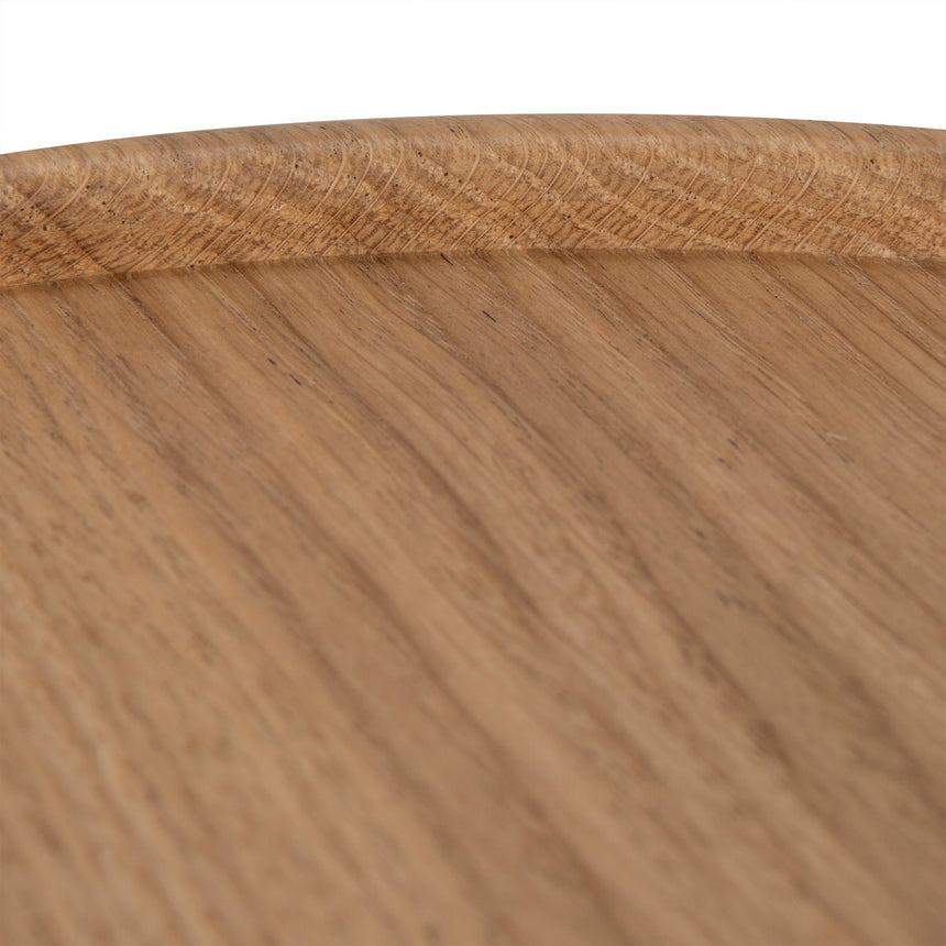 45cm Round Side Table | Natural Oak | Myka Home - View 9